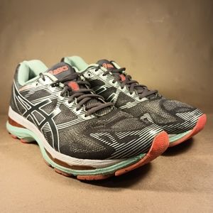 ASICS Gel Nimbus 19 Grey/Coral Size 10 Women's